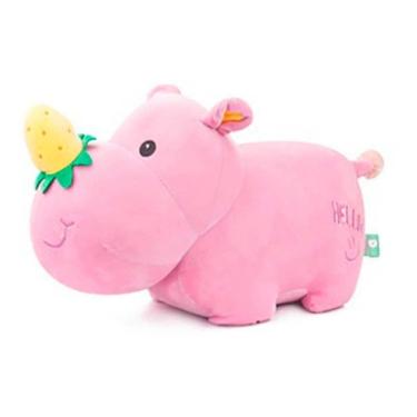 Imagem de Brinquedo de pelúcia Rhino Plush Fruit com nariz rosa para todas as idades