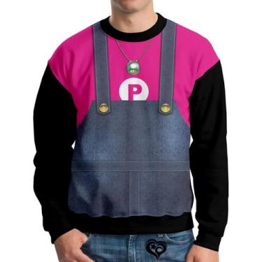 Imagem de Moletom Peach Infantil UNISSEX Super Mario Bros Casaco Blusa - Alemark