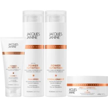 Imagem de Kit Jacques Janine Power Nutrition Shampoo + Condicionador 240ml Másca