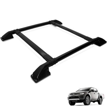 Imagem de Rack Bagageiro Teto L200 Triton 2008 a 2016 Tubolar Preto