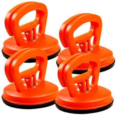 Imagem de Kit 4 Ventosa simples Solo Para Vidros Aspiração Horizontal 40 Kg Vert
