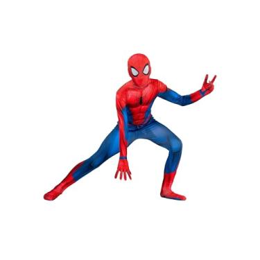 Imagem de MARVEL Kid's Classic Spider-Man Zentai Costume Suit X-Small