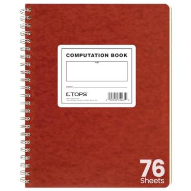 Imagem de TOPS Caderno de computação, 29 x 24 cm, fio duplo, 152 páginas numeradas, quadriculado pautado, 76 folhas, buff, (35061), composição