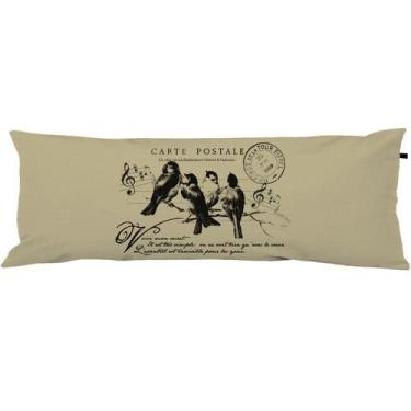 Imagem de Capa Para Travesseiro De Corpo Body Pillow 40x130cm Pássaros - FASTLAR
