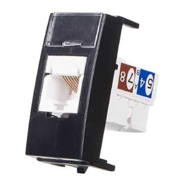 Imagem de Tomada Informatica Rj45 Cat5e Ebony Sleek - MARGIRIUS