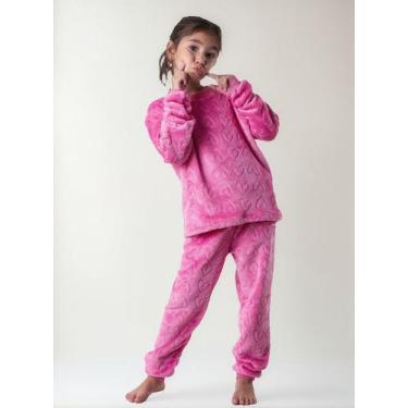 Imagem de Pijama Infantil Estampa Aleatória Fleece Dunabella - dunabella clothin