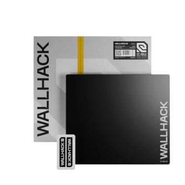 Imagem de Wallhack Tapete de mouse para jogos de vidro preto SP-004A – Superfície microgravada de 4ª geração, mousepad médio para esportes, deslizamento ultrarrápido com poder de parada, vidro temperado