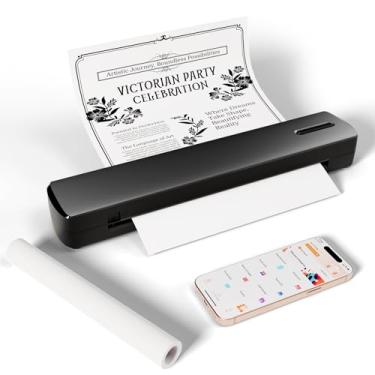 Imagem de Impressora térmica de estêncil de tatuagem portátil, máquina de transferência sem fio Bluetooth suporta tamanhos A4 A5 de 8,5 x 11 letras - laptop, smartphone e PC - perfeita para tatuador, viagem de