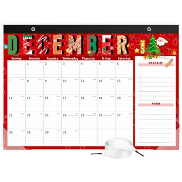 Imagem de Saiwiimody Calendário de mesa 2025-2026 com capa de plástico de julho de 2025 a dezembro de 2026 18 meses, papel grosso com protetores de canto transparentes para casa, escola, escritório, azul