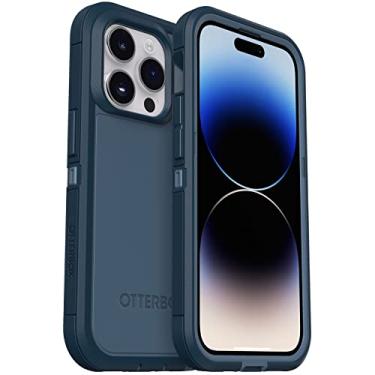 Imagem de OtterBox Capa para iPhone 14 Pro Max (apenas) Defender Series XT - Open OCEAN (azul), sem tela, robusta, encaixa no MagSafe, acessório de cordão