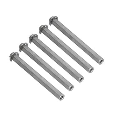 Imagem de Cryfokt A Porca Haste Longa Encanta A Barra Reta Rosqueada Fêmea do Acoplamento para Peças Resistentes Ao Desgaste do robô Diâmetro 8mm de 5 Pces (4106-4008-0880)