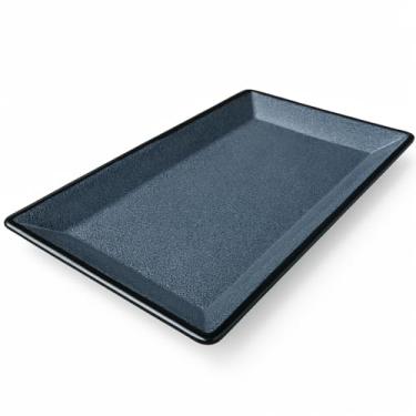 Imagem de Bandeja Retangular de Melamina 45 cm – Linha Elementos Bellagio – Night Blue ou Maresia – Para Servir e Decorar
