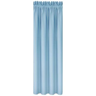 Imagem de Cortina blackout curta para janelas, cortina de poliéster isolada para quarto, banheiro, cozinha