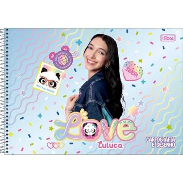 Imagem de Caderno de Desenho Luluca TILIBRA - 80 Folhas (Love)