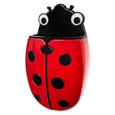 Imagem de FUNISKETCH Suporte magnético para caneta e borracha joaninha, organizador magnético forte para marcadores apagáveis a seco – 1 pacote para acessórios de geladeira/quadro branco/armário, copo de lápis