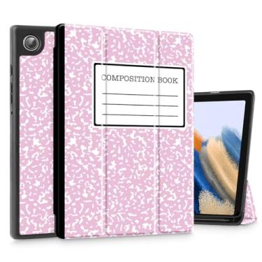 Imagem de Tuiklol Capa para Samsung Galaxy Tab A9 de 8,7 polegadas, modelo lançado em 2023 (SM-X110/X115/X117), capa rígida protetora de TPU fino para despertar/hibernar automático para Galaxy Tab A9, livro de redação