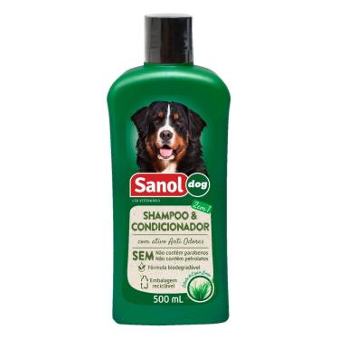 Imagem de Shampoo e Condicionador Veterinário Sanol Dog Extrato de Capim Limão 500ml