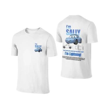 Imagem de Camiseta De Casal Lightning McQueen Sally De Verão Com Estampa Dupla F