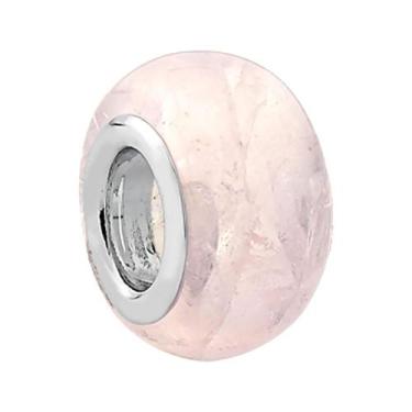 Imagem de Pingente Prata Link Tubo Separador com Resina Rosa 5x12mm - Convex