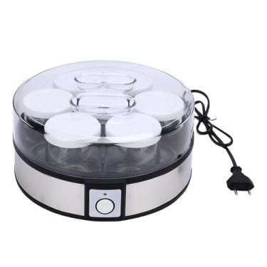 Imagem de Zerodis Fabricante de Iogurte Fabricantes de Iogurte Com 7 Potes 20W Fermentação de Alta Eficiência Com Economia de Energia Aparelho de Cozinha Multifuncional para de Grego Caseiro de Aço Inoxidável