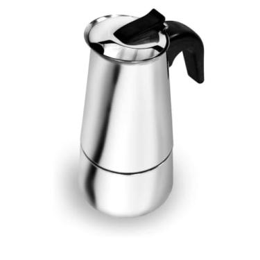 Imagem de Cafeteira Italiana de Aço Inox – Design Clássico para um Café Expresso Perfeito (4 Xícaras)