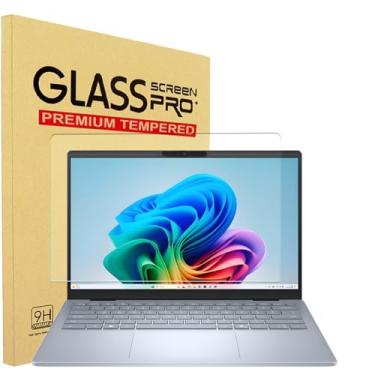 Imagem de YINOVEEN Protetor de tela de vidro temperado de 14 polegadas para laptop Dell 14 Plus 2 em 1 DB04250/DB04255, Dell 14 Plus DB14250/DB14255 Laptop, 9H, protetor de tela de vidro temperado