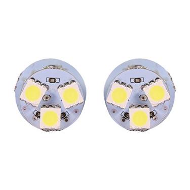 Imagem de Irfora 2pcs Lâmpadas de Freio LED Brancas BA15S R5W 1156 5050 8SMD, Economia de Energia Com 8 LEDs Brancos para Segurança do Carro, Resposta Rápida, Longa Duração, Fácil Encaixe e