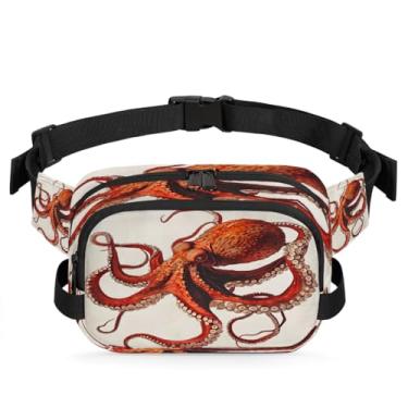 Imagem de Pochete azul retrô borboleta para mulheres e homens com alça ajustável bolsa de cinto bolsa transversal bolsa de peito bolsas de bumbum bolsa tiracolo, Cor 11