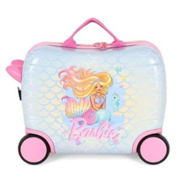 Imagem de Mala Infantil De Viagem Carrinho Roda Menina Original Barbie-Feminino