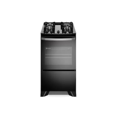 Imagem de Fogão 4 Bocas Electrolux FE4GB Efficient Mesa de Vidro PerfectCook Bivolt Preto