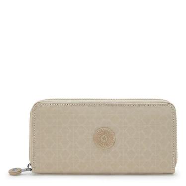 Imagem de Carteira Kipling Money World Sign Beige Emb-Feminino