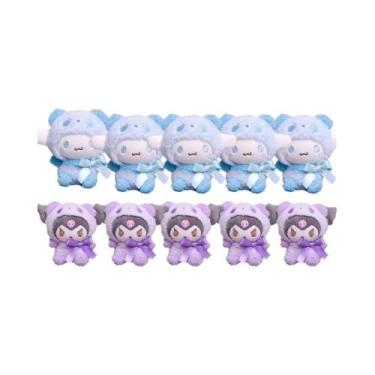 Imagem de Conjunto De Chaveiros De Pelúcia Sanrio Hello Kitty Kuromi Cinnamoroll