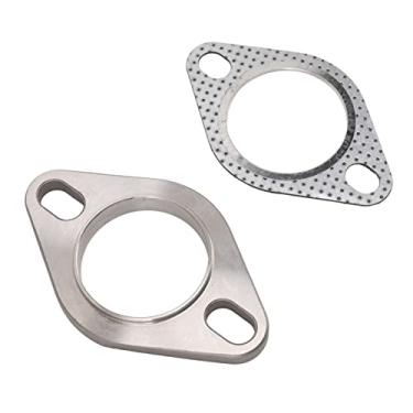 Imagem de Naroote Adaptador de Flange de Escape de 2 Polegadas de Aço Inoxidável, Substituição Profissional para Cabeçotes de Tubo de Escapamento para Universal