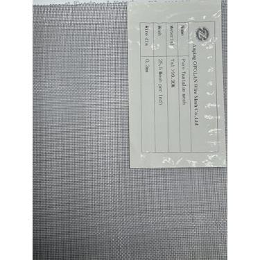 Imagem de Malha de tântalo resistente à corrosão 25,5 - Qualidade premium para aplicações aeroespaciais e eletrônicas (25,5 Meshx50x100mm)