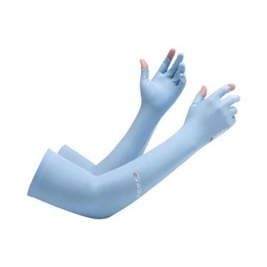 Imagem de Luvas De Ciclismo Femininas De Verão Com Proteção UV, Mangas Longas Re