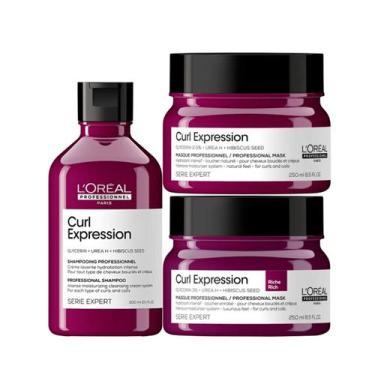 Imagem de Loreal Curl Expression Sh Moisturizing 300ml + Masc 2,5% 250ml + Masc 