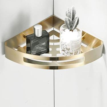 Imagem de Prateleiras de banheiro, toalheiro escovado, barra de toalha de aço inoxidável 304, toalheiro, cesta triangular, kit de acessórios de banheiro