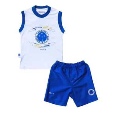 Imagem de Conjunto Infantil Cruzeiro Regata Oficial - Get Baby, Tam 2, Branco, A