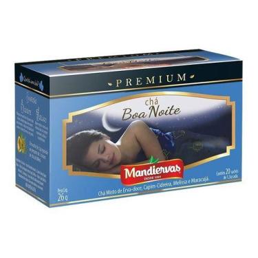 Imagem de Chá Misto Boa Noite Premium 20 Sachês 1,3g - Mandiervas