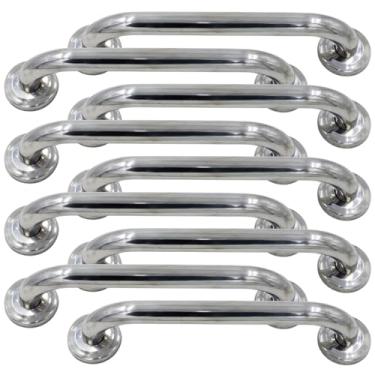 Imagem de Barra de Apoio para Parede em Aço Inox 24mm de Diâmetro Segurança e Acessibilidade (9, 30cm)
