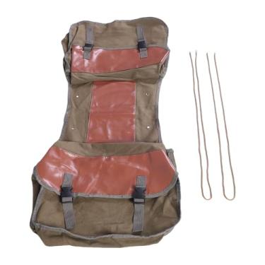 Imagem de Generic Bolsa de Rack Traseiro para Bicicleta, Capacidade Ajustável de 30-35L, Bicicleta de Lona Com Suporte de Carga de 49KG Com Bolso Reflexivo, Baús de Rack para Cestos de