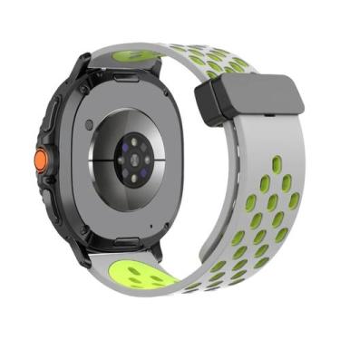 Imagem de Pulseira De Silicone Com Fivela Magnética D De 46mm 44mm 40mm Para Sam