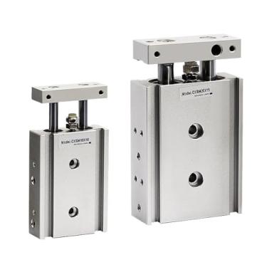 Imagem de CXSM10/15/20/25/32 Cilindro pneumático de ar de dupla ação 10/20/30/40/50/60/70/75/100/125/150 haste dupla de substituição (curso 40 mm, CXSM10)