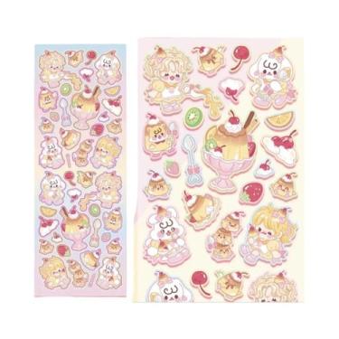 Imagem de Adesivos De Papelaria Coreanos Bobobo Em Estilo Cartoon Para Caderno, 