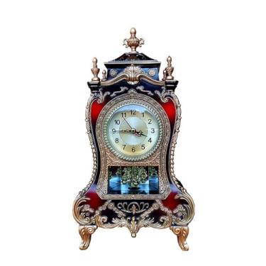 Imagem de Relógio de mesa moderno e leve relógio de mesa de luxo para casa sala de estar quarto casa relógio de quartzo relógio de mesa relógio de escritório relógio de mesa (A)