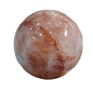 Imagem de Cola vermelha natural flor bola pedra Reiki decoração (tamanho: 300-350g)