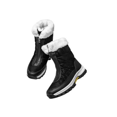 Imagem de Bota Feminina Inverno Forrada com Pelúcia Antiderrapante Cano Médio Zíper Lateral Confortável para Frio Neve e Dia a Dia 35/36/37/38/39/40/Após realizar a compra , envie uma mensagem ao vendedor,imformando o seu número.