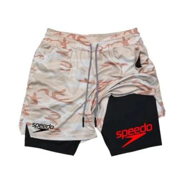 Imagem de Shorts Masculinos 2 Em 1 De Secagem Rápida Para Treino De Academia, Es