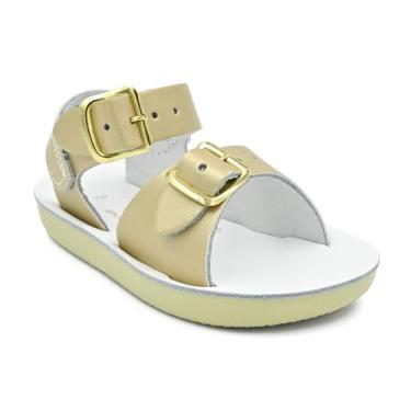 Imagem de Sandálias Salt Water da Hoy Shoe Surfer (infantil/infantil/criança grande/feminina), Dourado, 1 Little Kid