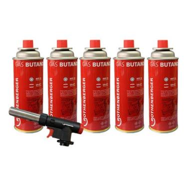 Imagem de Maçarico Super Fire + 5 Gás Butano Culinária Rothenberger